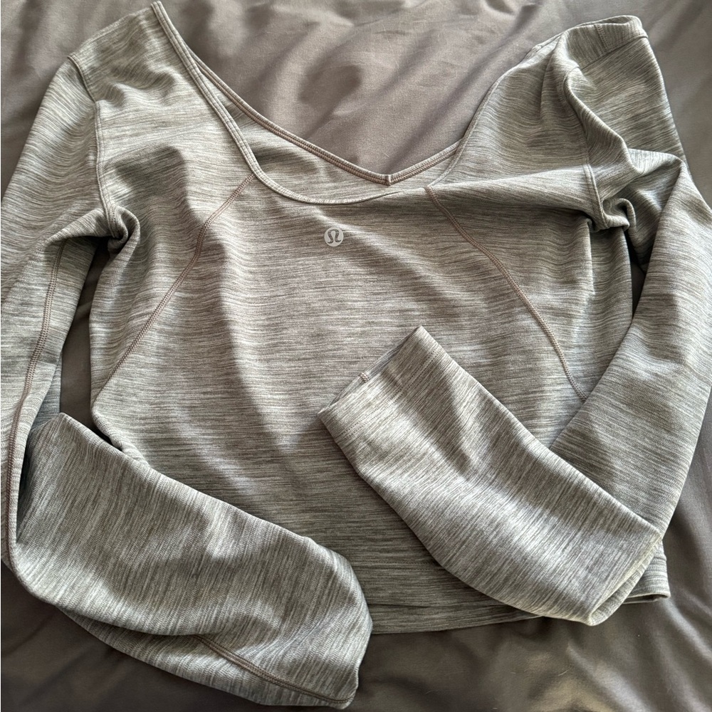 lululemon athletica Gray Long Sleeve Top